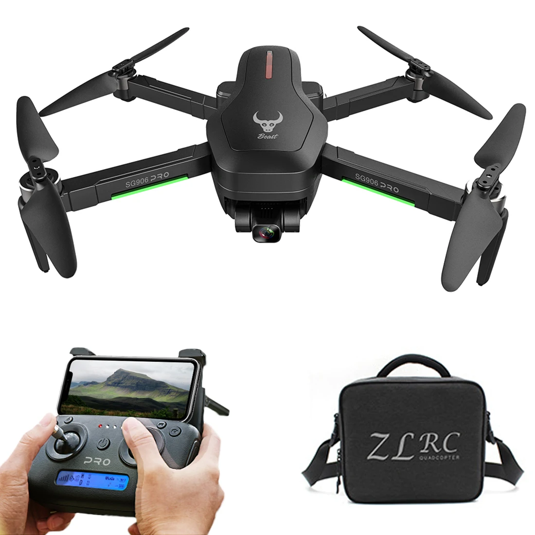 

SG906 PRO 4K HD 2 Axis GPS Anti-Shake Gimbal Foldable Drone Optical Flow Gesture Sensing Aircraft - Bag/EPP Case/Graphic Carton