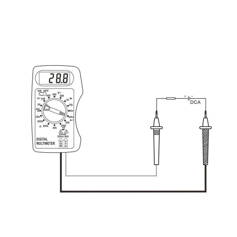 DT83B/M300 ЖК-цифровой мультиметр AC/DC Ручной Тестер измеритель напряжения Карманный ток Омметр зажим мультиметры тестер