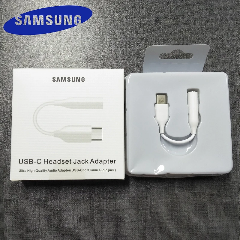 SAMSUNG Type C 3.5 Jack Earphone Cable USB C to 3.5mm AUX Headphones Adapter For SAMSUNG Galaxy Note 10 Plus 10+ A90 A80 A60 A8S 1