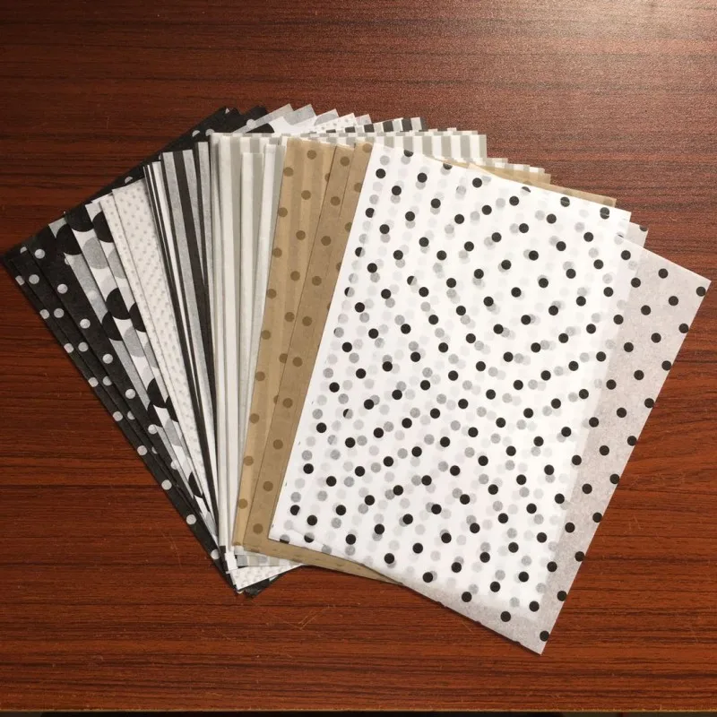 Multicolor Print Tissue Paper Bookmark Gift