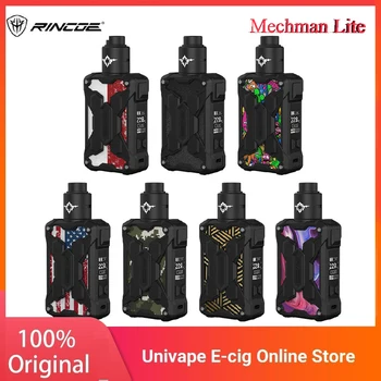 

New Original Rincoe Mechman Lite TC Kit With Metis RDA & 228W Output Powered by two external 18650 batteries E-cig Vape Mod Kit