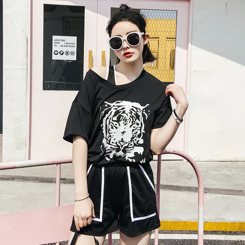 

Yoga Clothes Suit Women's New Style Korean-style Quick-Dry Large Size Three-piece Set Casual Running Sports Fitness Clothing Bre