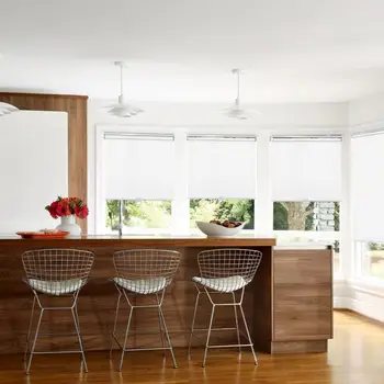 

Cordless Roller Blinds a Spring Roller Shades - Cordless Privacy Room Darkening Window Cover for Home & Office 100% Blackout