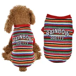 Одежда для домашних животных фуфайка для домашнего животного свитер для собаки осень-зима модная теплая одежда для кошек Одежда для собак