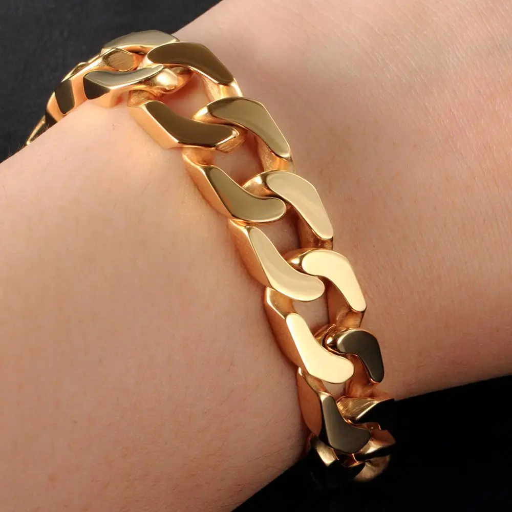 Fabulous Men's Gold Sachin Chain Bracelet - Alapatt Diamonds