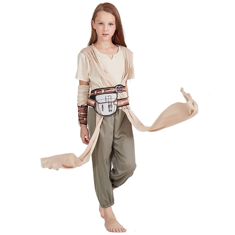 Костюм Rey для косплея «Звездные войны», «взлет Скайуокера», детские костюмы на Хэллоуин, Дейзи Ридли