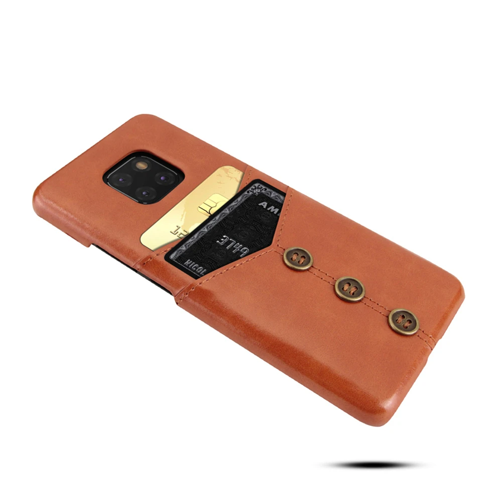 PU защитный чехол для телефона iphone XI Max XIR XS для samsung Note10/10+ 5G для huawei mate 20 P30 Pro P30Lite задняя крышка для карты