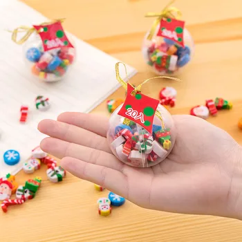 

School Stationery New Year Kawaii Students Erasers Christmas Ball Christmas Eraser