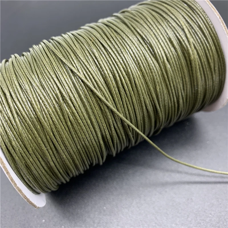 Waxed Cotton Cord 0.5mm 0.8mm 1mm 1.5mm 2mm For Jewelry Making