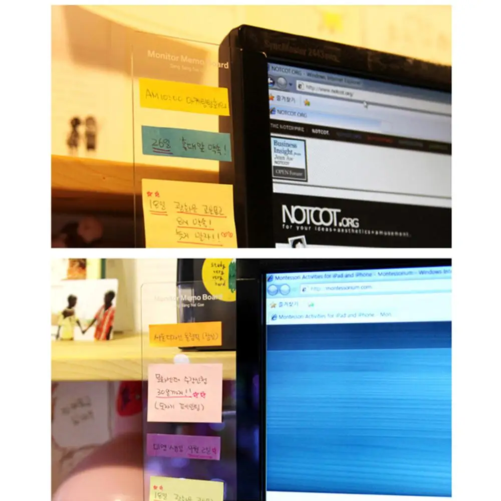 Plastic monitor information clipboard for pasting notes, Tabs, Telephones, Computers, Notebooks, Notebooks, Clipboards, Plastic