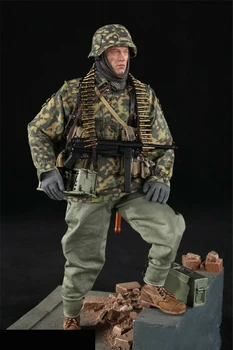 

Full set Toy D80125 1/6th WWII German Panzer Division MG34 Gunner solider Figure Collection