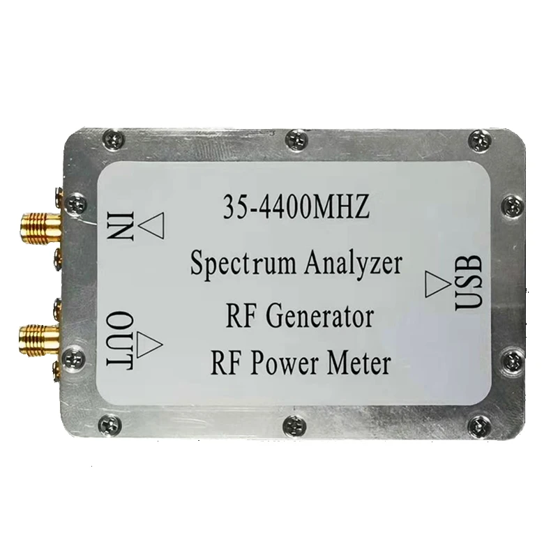 

PLZ35-4400MHz 35M-4.4G simple spectrum frequency sweep signal source tracking source power meter CNC aluminum alloy shell