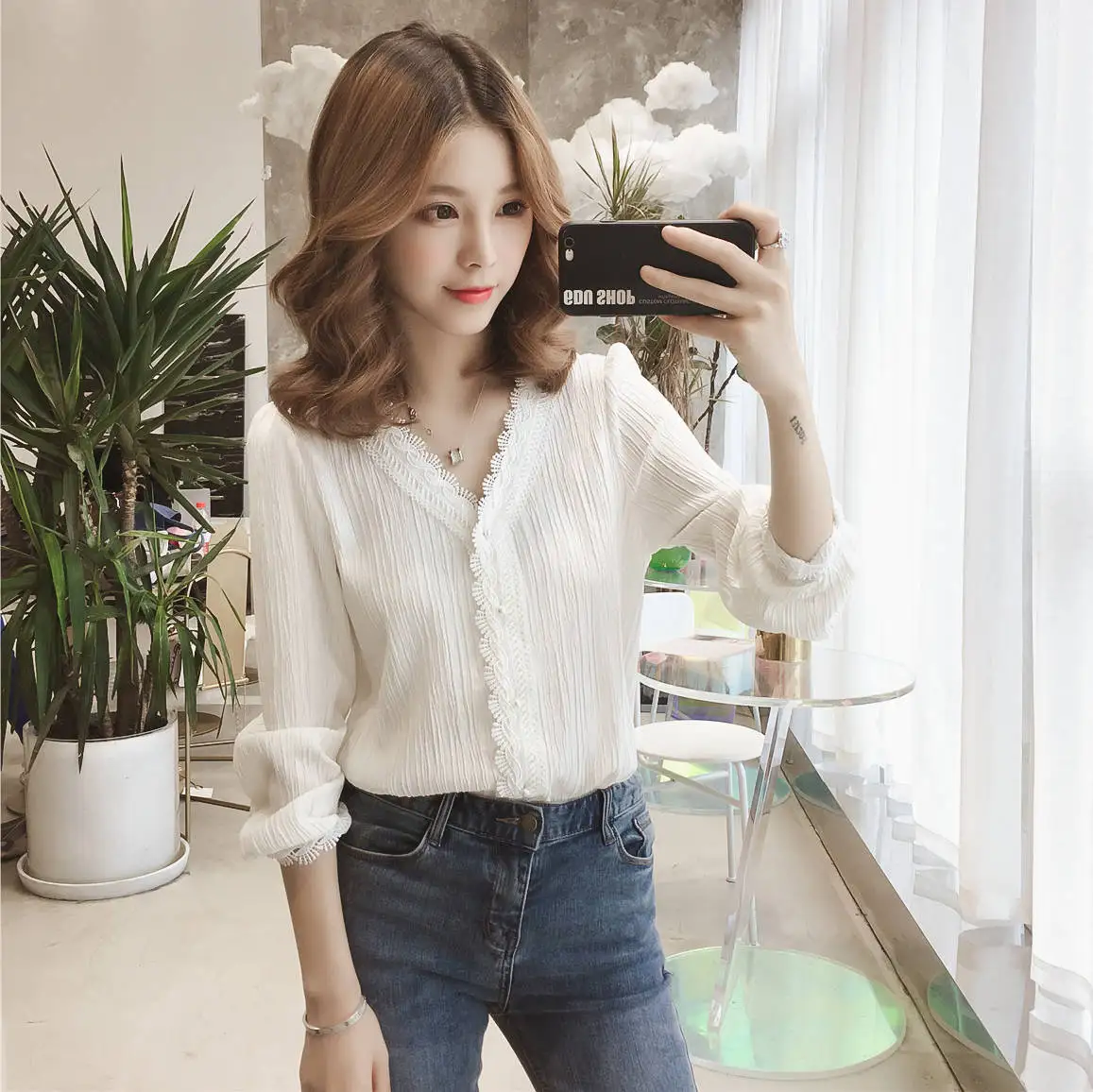 Heydress 2020 сплошные кружевные лоскутные плиссированные элегантные женские рубашки