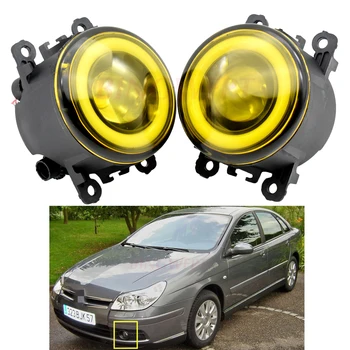 

2PCS Car LED Lamp Fog Lights + Angel Eye For C itroen C5 II (RC_) Hatchback/Break (RE_) Estate 2004-2015