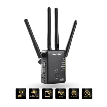 

WavlinkWL-WN575A3 1200Mbps Wifi Router 2.4GHz 5GHz Dual Band Repeater with 4 Aerials AC1200 High Power Wifi Signal Amplifier