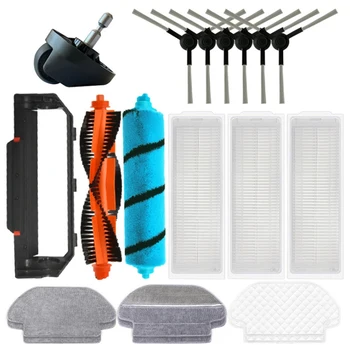 

Washable Hepa Filter Main Brush Side Brush Mop Cloth Carpet Brush for Xiaomi Mijia STYJ02YM Robot Vacuum Cleaner
