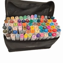 Ручки, маркеры для рисования, двойная кисть, ручка для рисования 30, 40, 60, 80, 168 цветов, манга, ручка в стиле аниме, новые профессиональные художественные маркеры