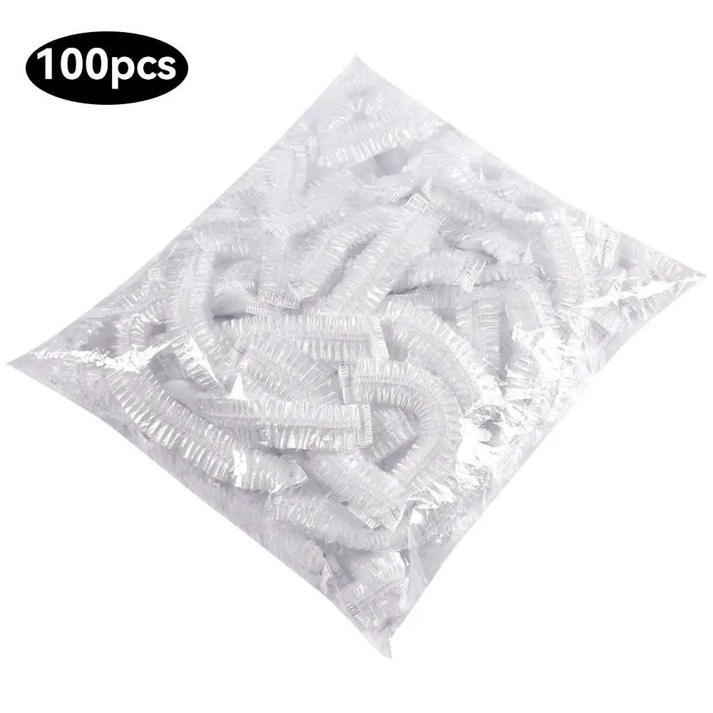 50/100pcs Disposable Food Cover Plastic Wrap Elastic Food Lids For Fruit Bowls Cups Caps Storage Kitchen Fresh Keeping Saver Bag