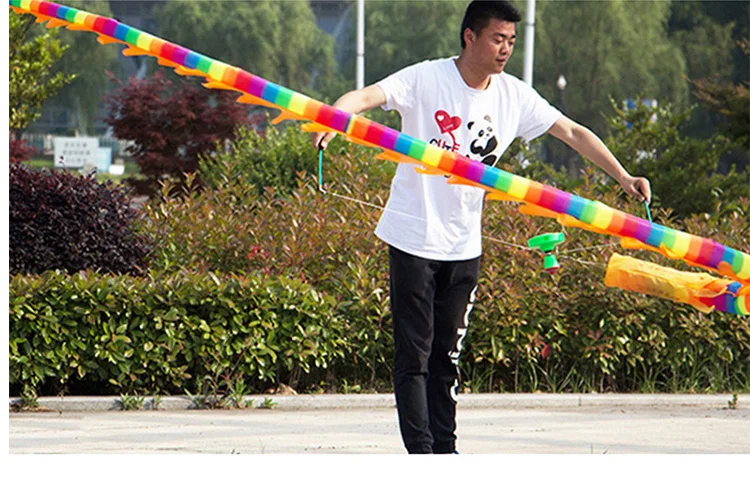 Diabolo Дракон лента стерео цветные полосы Дракон фитнес Дракон масштаб Дракон цвет Красочные руки Дракон танец