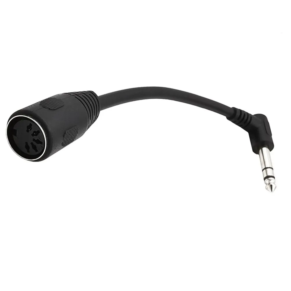 DIN5P母转6.35公弯线15厘米 2