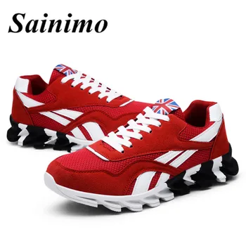 

Pop Autumn Outdoor Footwear Men Sneakers Blade Casual Shoes Men Breathable Mesh Shoes Men Mixed Colors Striped Heren Schoenen