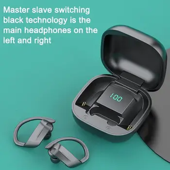 

Bluetooth V5.0 Earphones Wireless Headphones With Microphone Sports Waterproof Headsets 2200mAh Charging Box For iOS Android