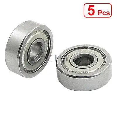 

5 Pcs 604Z 4 x 12 x 4mm Shielded Miniature Ball Bearings