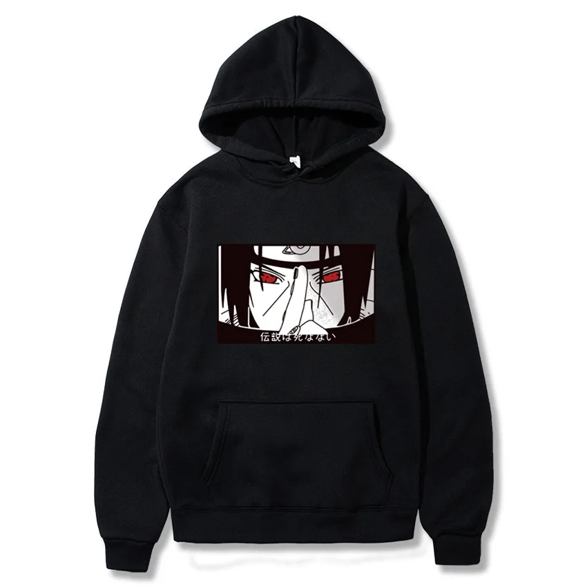 Популярные модные толстовки уличная одежда с японскими аниме-принтами itachi