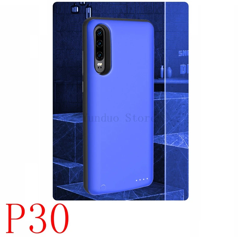 Силиконовый ударопрочный внешний аккумулятор, чехол для huawei P30 Lite, запасная батарея, чехол для зарядки huawei P30 Pro, задняя крышка для зарядки