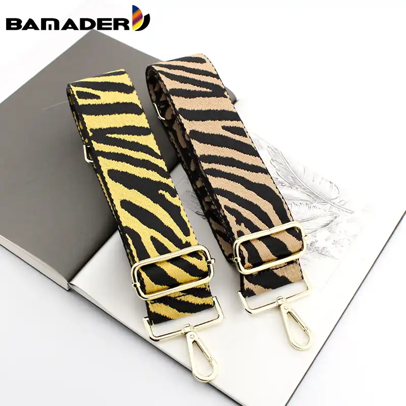 Correa de lona con patrón de cebra para bolso, accesorios de correas para  bolso cruzado, cinturones bordados ajustables de lujo|Piezas y accesorios para  bolsos| - AliExpress
