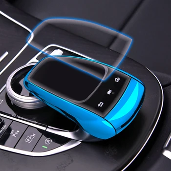 

Car Styling Center Control Mouse Knob Protector Film Stickers for Mercedes Benz C E G GLS Class W205 W213 GLC X253 Accessories