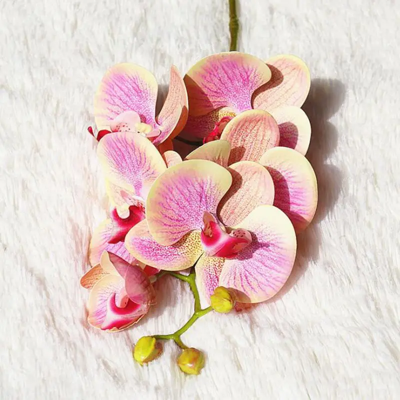 Artificial Flowers Real Touch Artificial Moth Orchid Butterfly Orchid for new House Home Wedding Festival Decoration - Цвет: Style 25