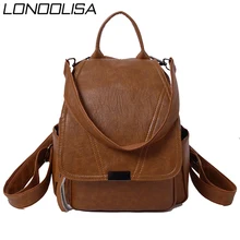 New Preppy Style School Bags for Teenage Girls Mochila Feminina Travel Backpacks High Quality Soft PU Leather Bagpack Sac A Dos