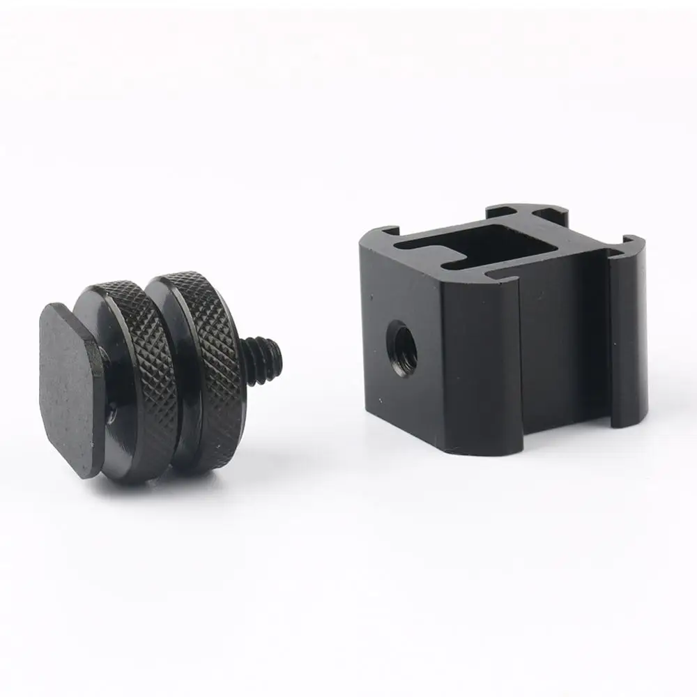 Three Head Connect Hot Shoe Base Set Use On Camera Mount Microphone Extend Port Metal Professional Adapter For LED Video Light