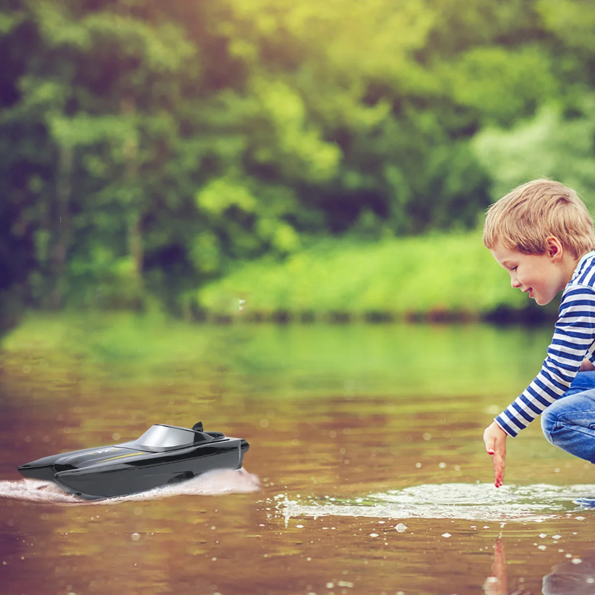 High Speed RC Boat 2.4GHZ Channel Radio Remote Control RC Racing Boat Electric Toys RC Toys for Childern Best Gifts