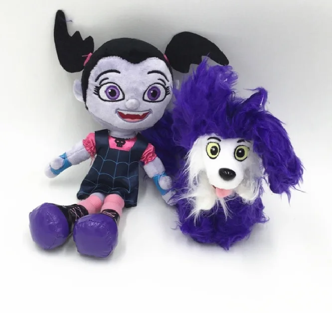 2 шт./компл. 20-25 см Vampirina «вамп» для девочек «летучая мышь» и фиолетовый Собака Мягкие плюшевые игрушки куклы для детей на день рождения, рождественские подарки - Цвет: 20cm-25cm