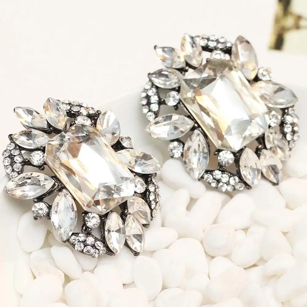 Женские металлические серьги гвоздики с кристаллами|earrings new arrival|earrings fashionwomen fashion