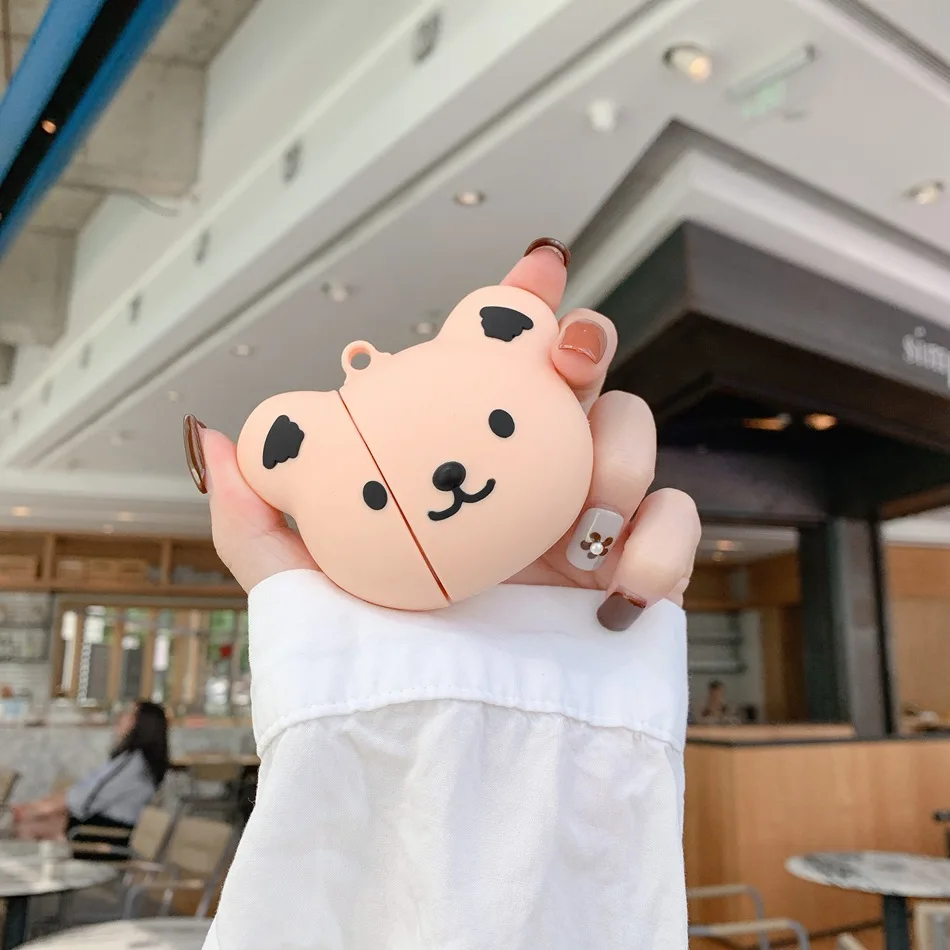 465 Чехол для AirPods с 3D рисунком стежка, чехол для наушников для Apple Airpods 2, чехол, забавные аксессуары, Защитные Чехлы, кольцо на палец, ремешок - Цвет: 465