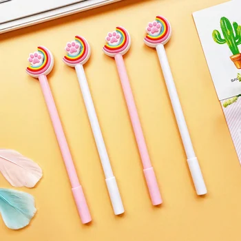 

1 Piecce Cute Rainbow Cat Claw Cartoon Gel Pens Kawaii Stationery Material Office School Supplies Kids Gifts
