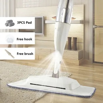 

3-in-1 Spray Mop Broom Set Magic Mop Wooden Floor with 3PCS Microfiber Pad Floor Dust Mop Home Cleaning Tool for a Quick