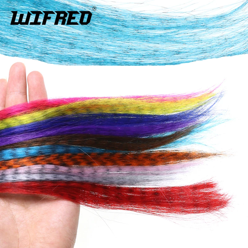 2pcszebrasynthetichairgrizzlyfiberfortyingpikestreamersfly
