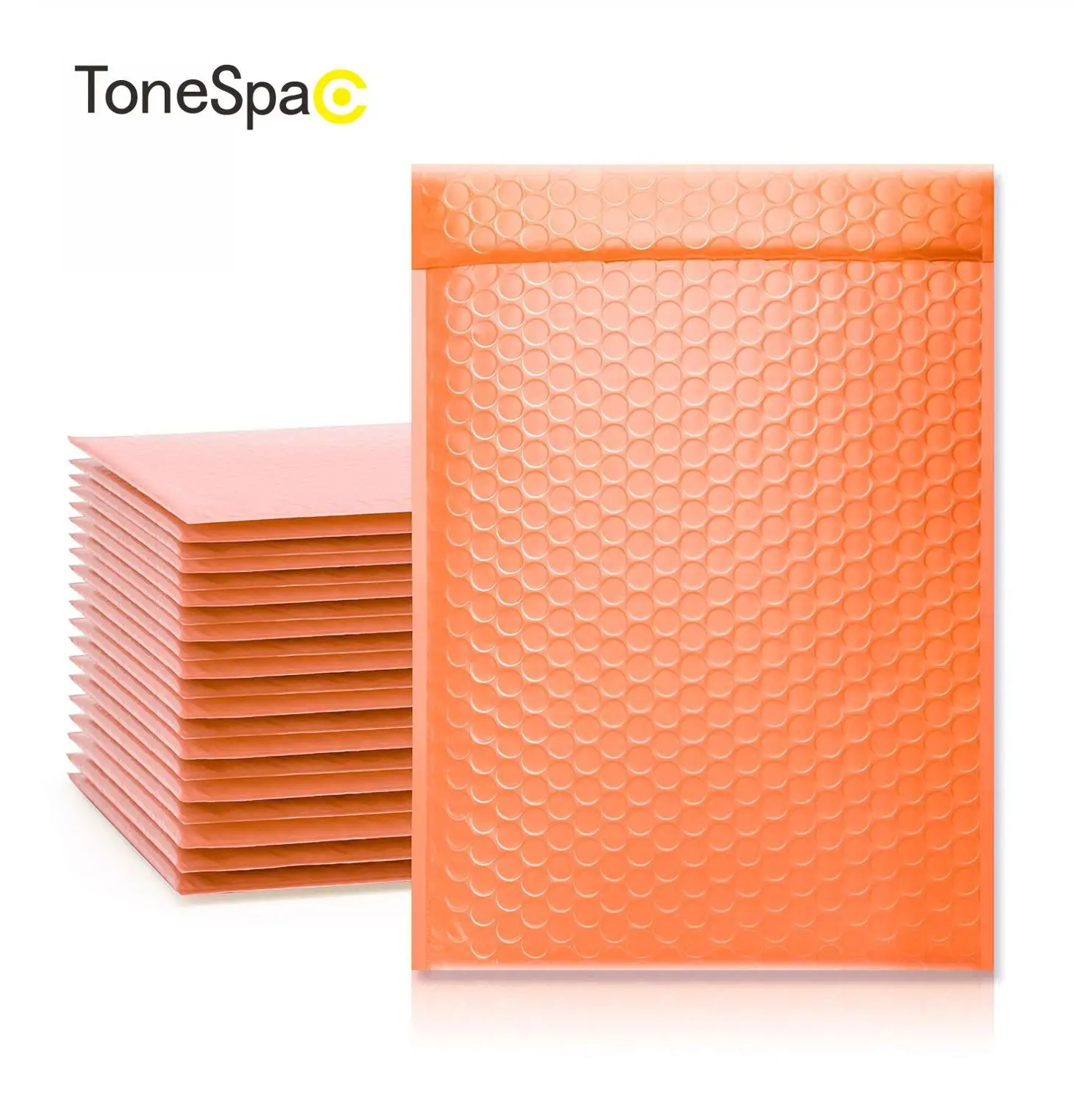 

TONESPAC 260*320mm 25pcs Self Seal Shipping Envelope Packaging Poly Bubble Padded Mailer Waterproof Express Packaging Orange