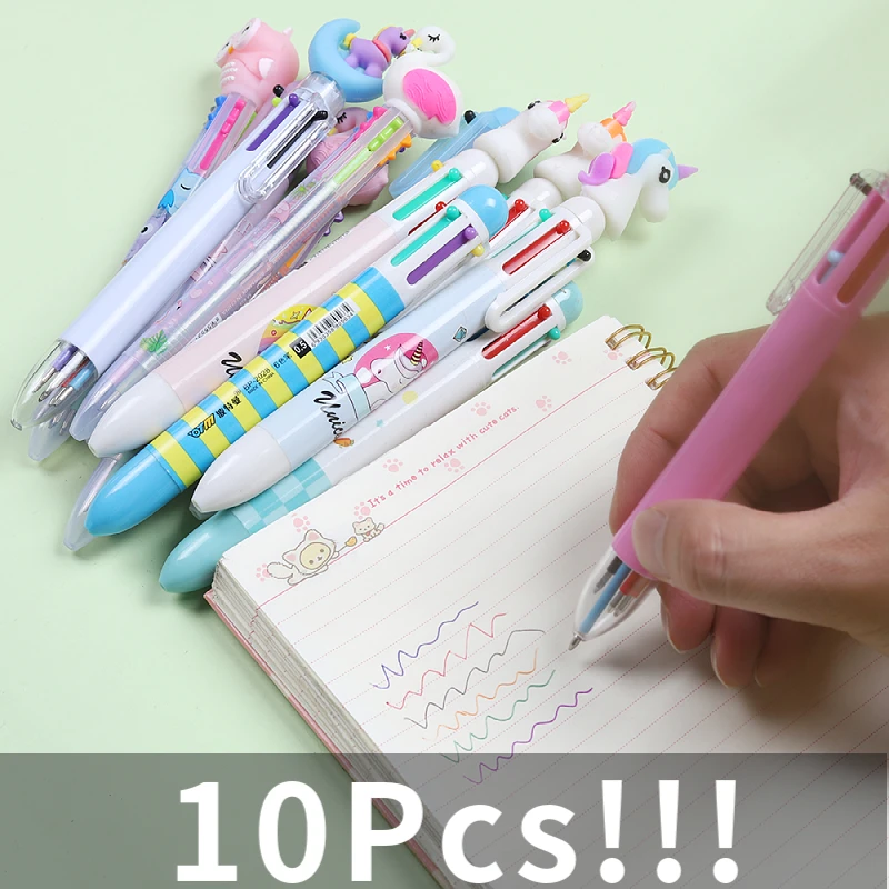 Cartoon Diary Pen Set Fancy Forest Color Ink Pen Unicorn Flamingo Colored  Pencil Color Marker Gel Stick Pen Highlighter Pen With Pen Box 