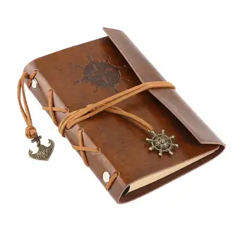 

Vintage Traveller Jotters PU Cover Loose-Leaf String Notebook Notepad Travel Journal Diary Jotter For Party Supplier