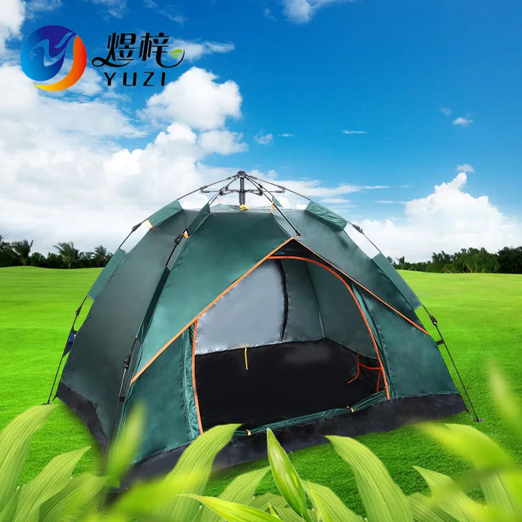 

Outdoor Fully Automatic Spring Applied, Hydraulically Tent Water Resistant Double 2-Person Camping Easy-to-put-up Tent Outdoor S
