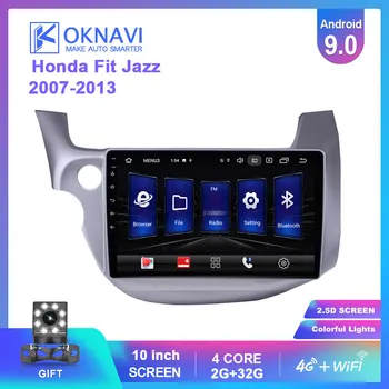 

​​OKNAVI 10'' Android 9.0 Multimedia Video Player For Honda Fit Jazz 2007 2008 2009 2011 2012 2013 Navigation GPS Car 4G Radio