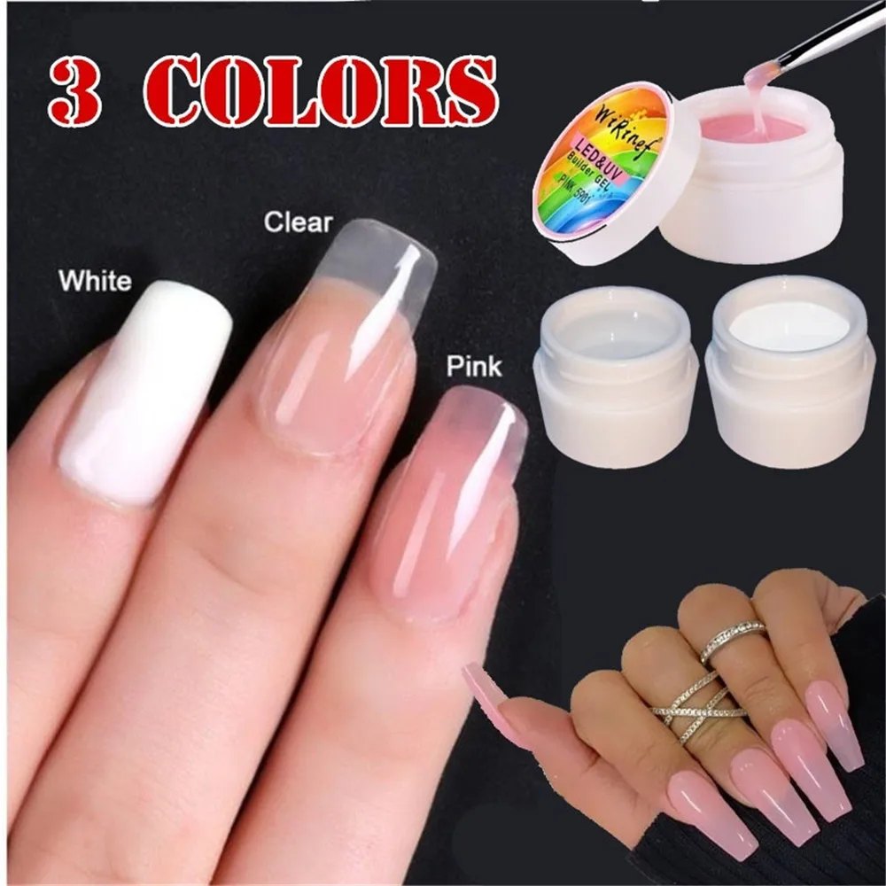 Nail Extension Gel 3 Colors Builder Remover Gel For Nails Finger