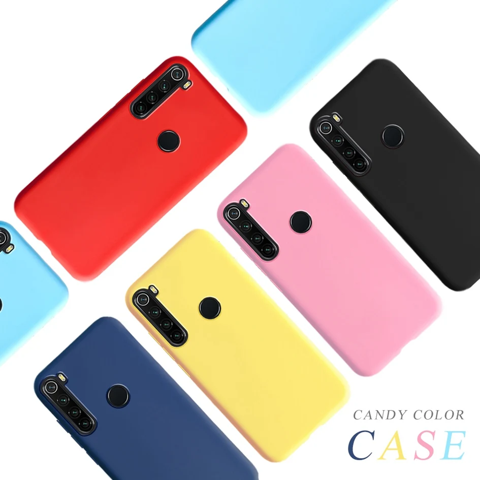 Чехол для телефона Xiaomi Redmi Note 8 Pro чехол силиконовый конфетного цвета Xiomi чехлы