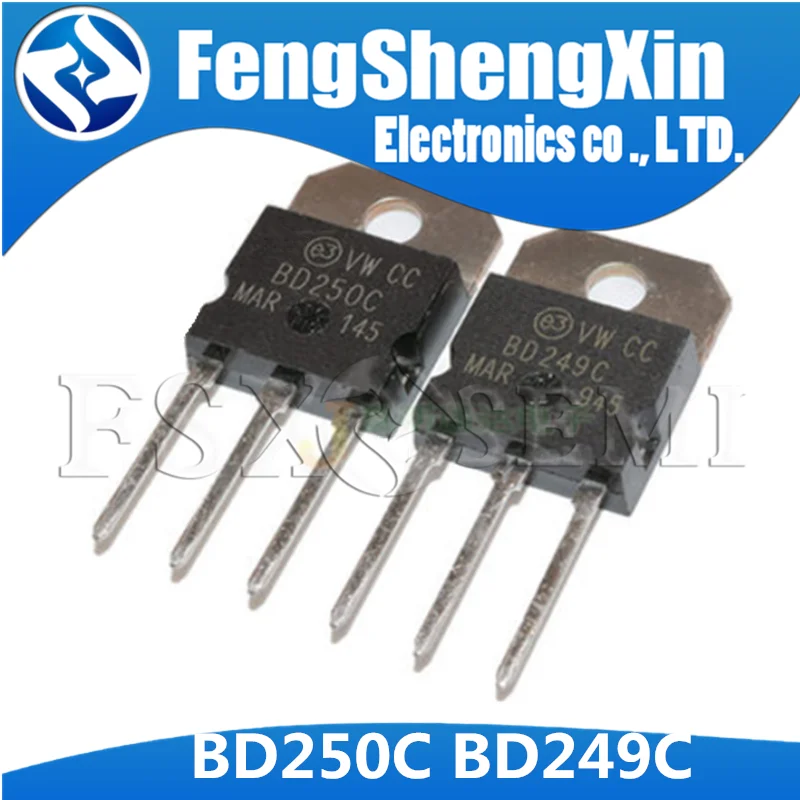 5 шт. BD250 TO 218 BD250C 3P 250C BD249C BD249 Силовые транзисторы|Интегральные схемы| |