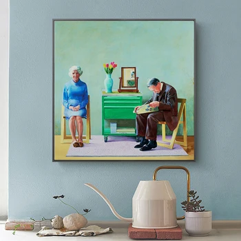 My Parents by David Hockney 1977 Printed on Canvas 1